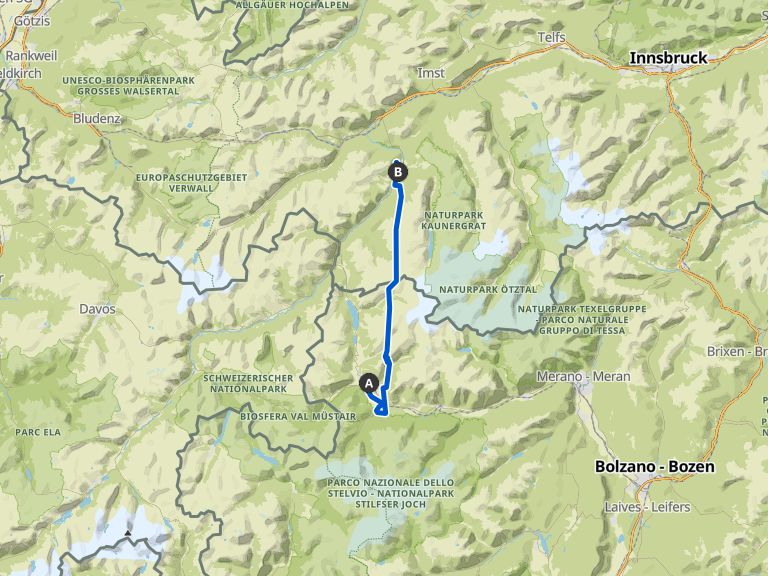 Vinschgau Radweg von Mals nach Meran 13.08.2016 | bike Tour | Komoot